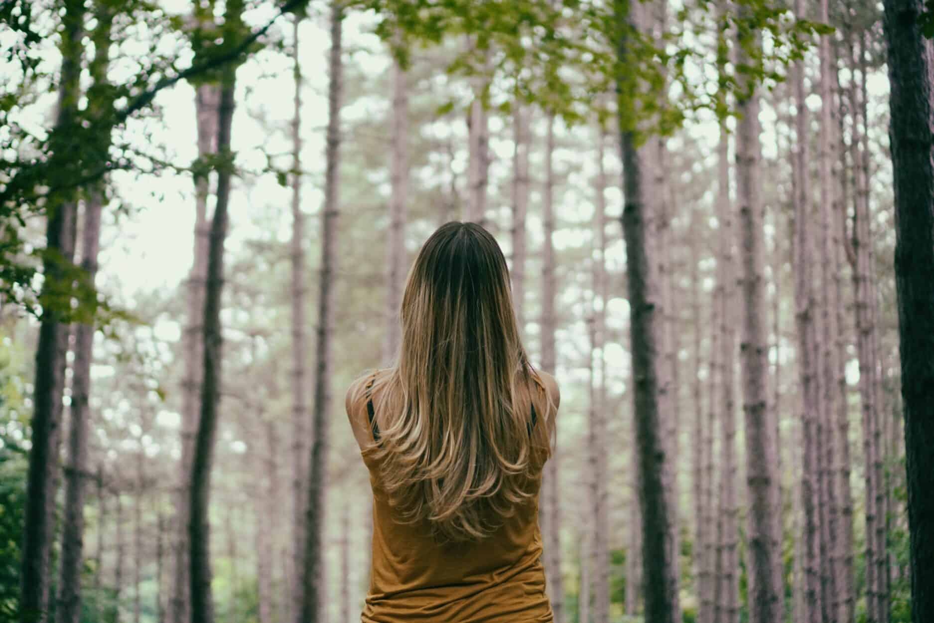 perfectionism with a girl in the woods